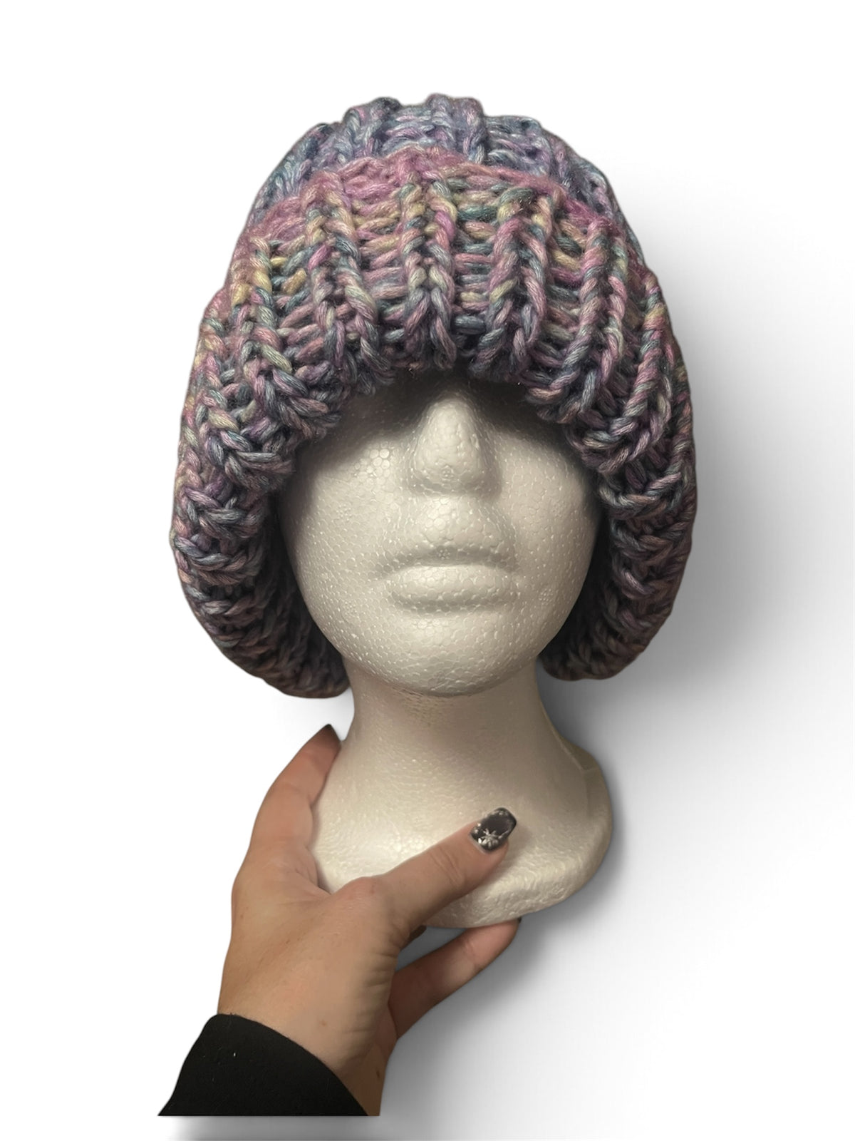 Stretchy Knit Beanie - Moonlight