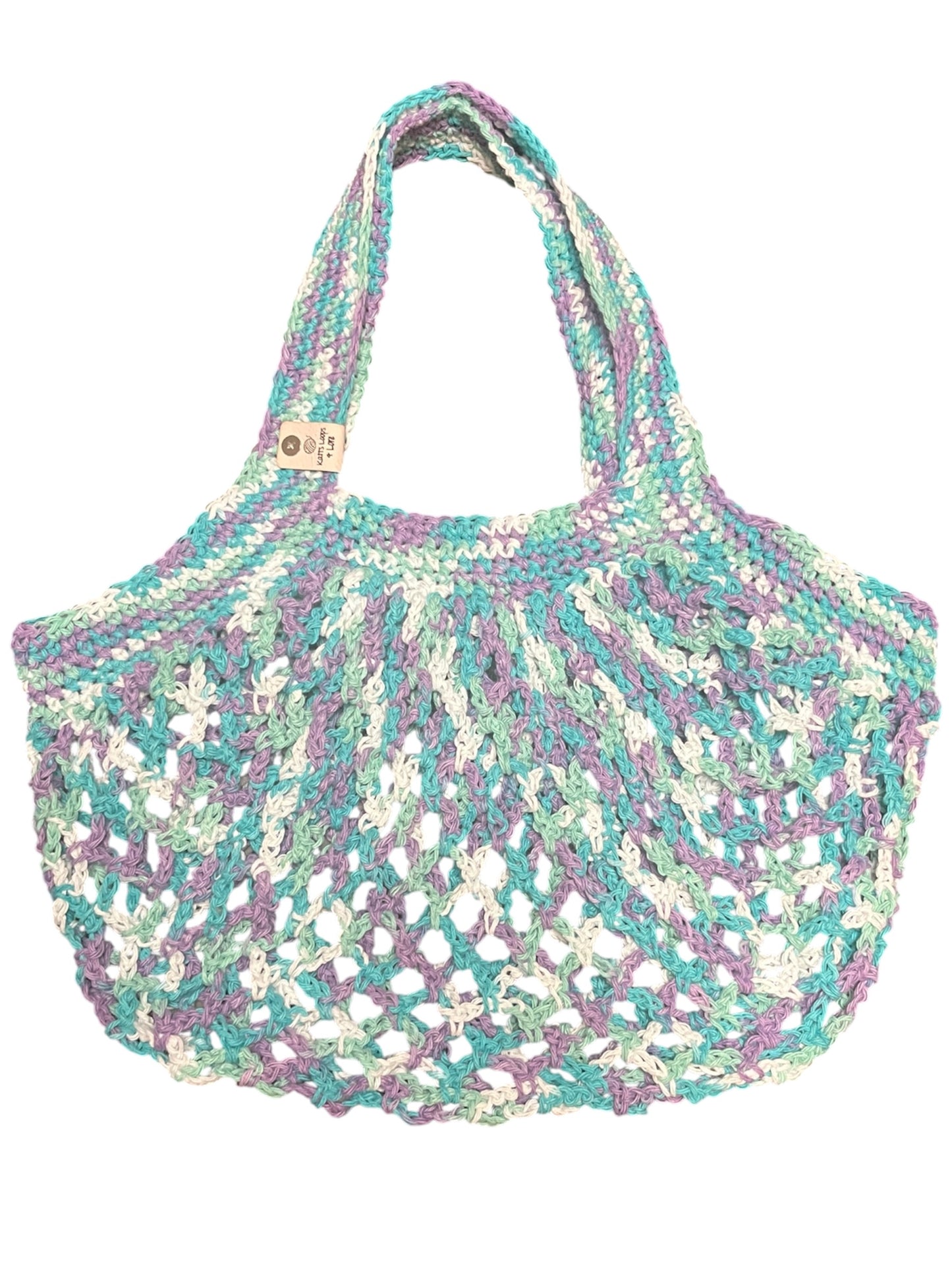 Water Lilies Mesh Market Bag