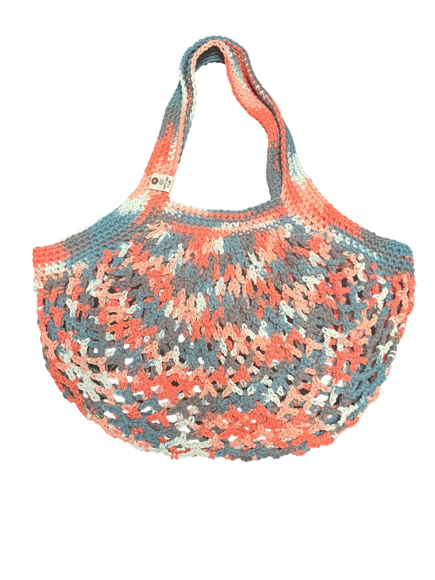 Coral Seas Mesh Market Bag