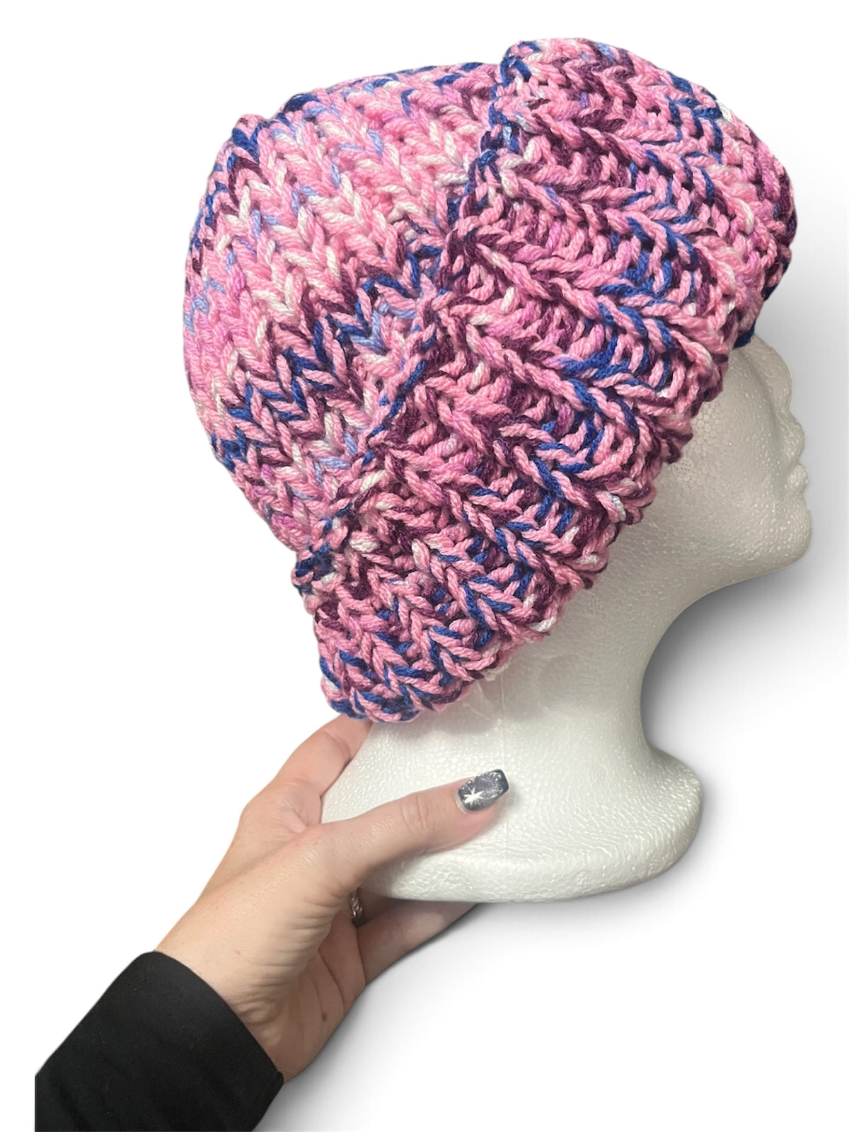 Stretchy Knit Beanie - Unicorn Pink