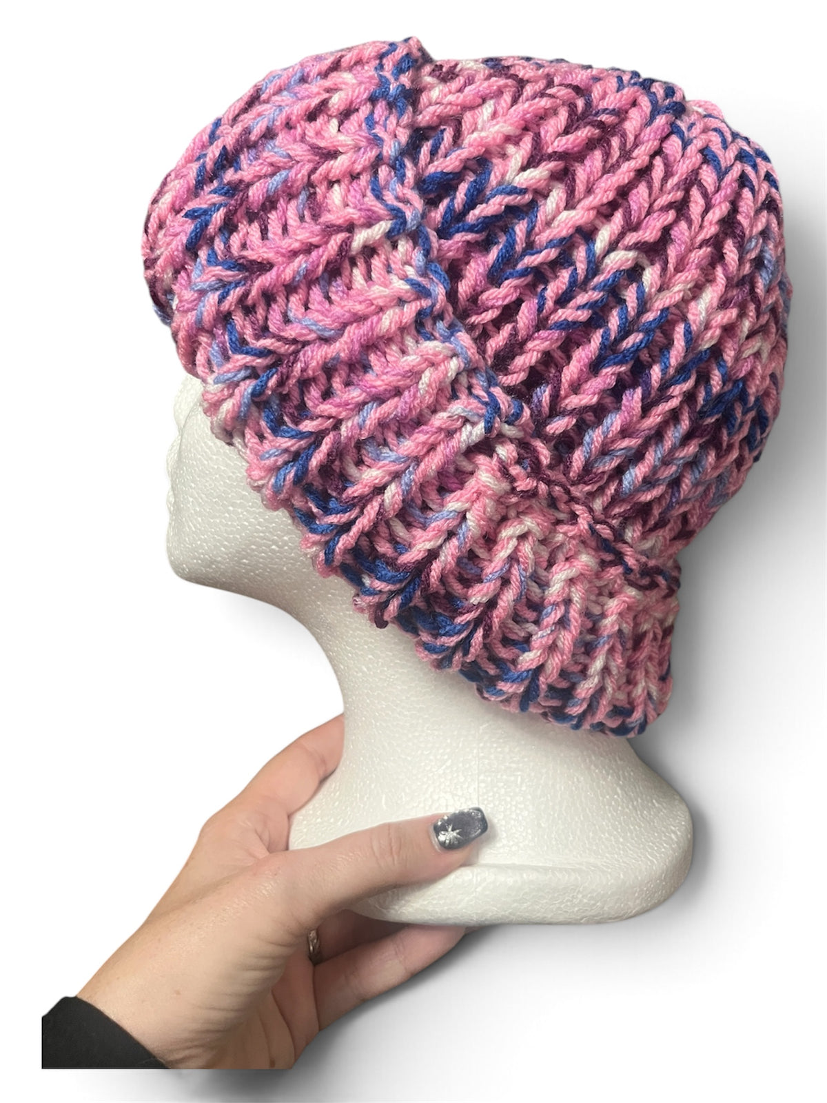 Stretchy Knit Beanie - Unicorn Pink