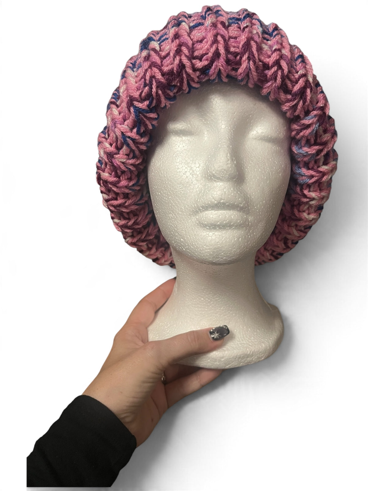 Stretchy Knit Beanie - Unicorn Pink