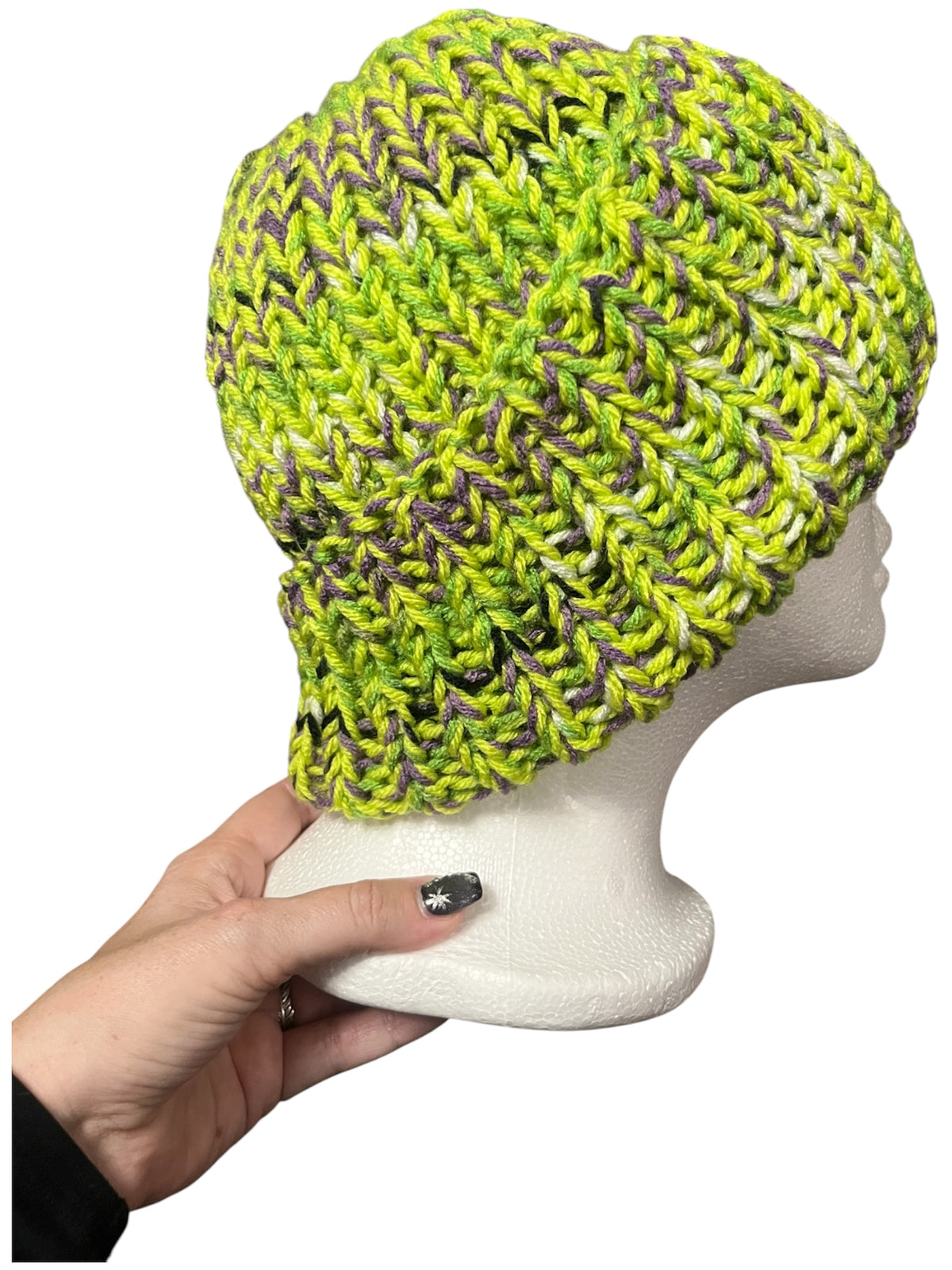 Stretchy Knit Beanie - Halloween Slime