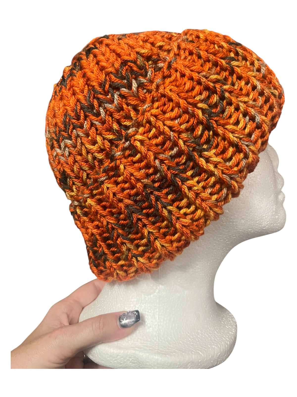 Stretchy Knit Beanie - Pumpkin Patch
