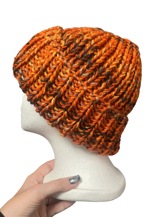 Stretchy Knit Beanie - Pumpkin Patch