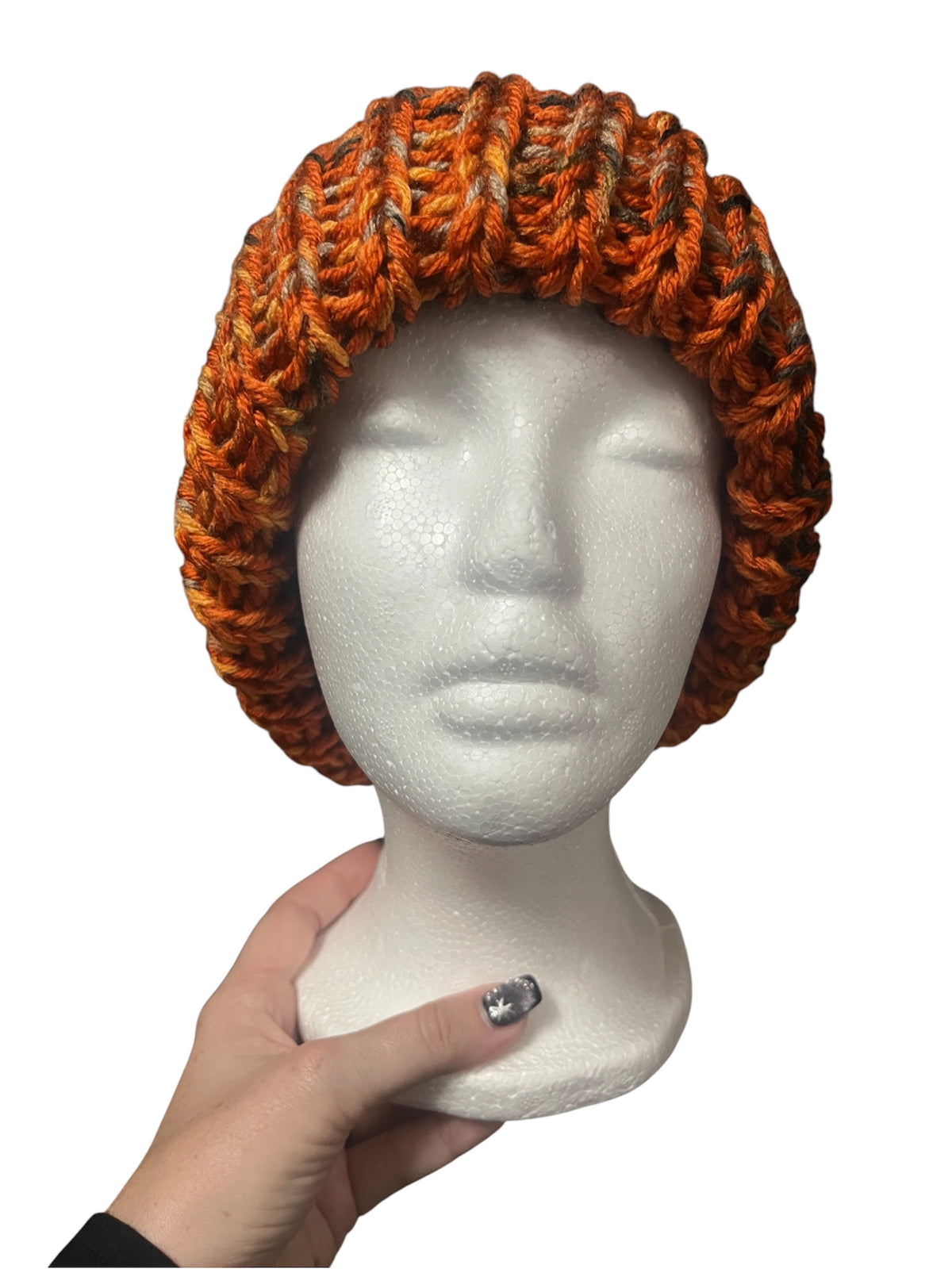 Stretchy Knit Beanie - Pumpkin Patch