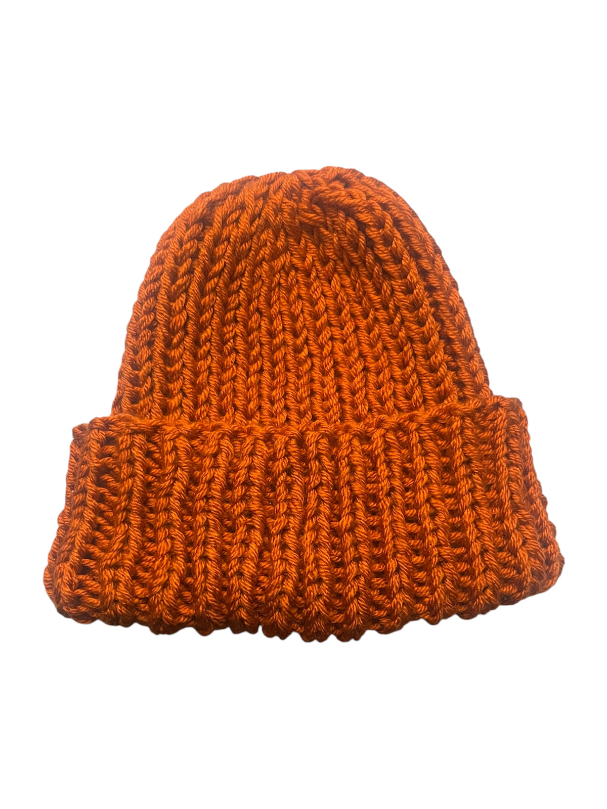 Stretchy Knit Beanie - Pumpkin