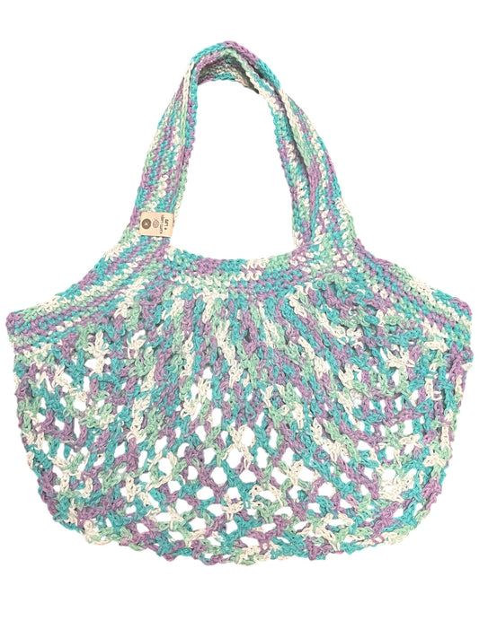 Water Lilies Mesh Market Bag